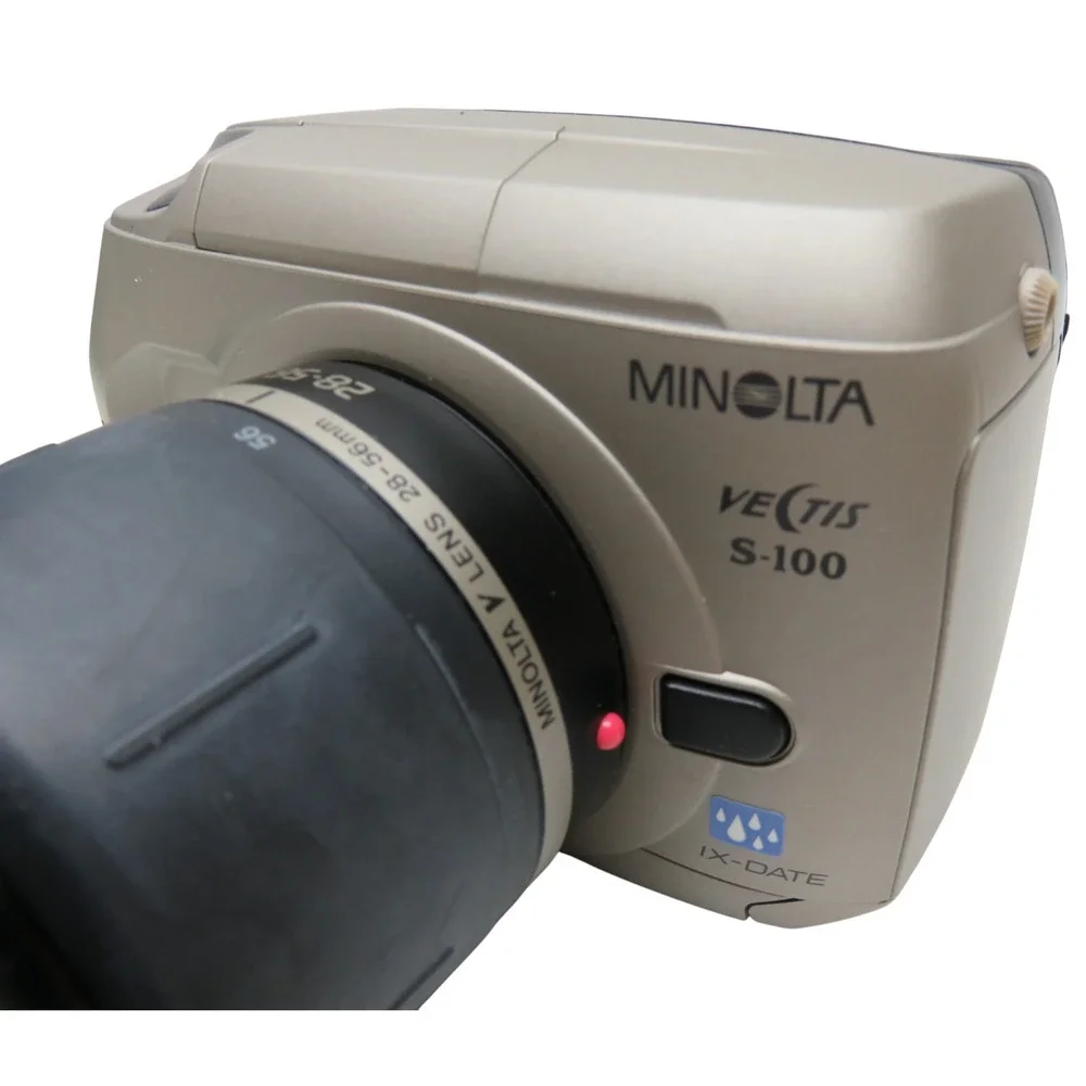 Vintage MINOLTA VECTIS‎ S-100 APS Camera, 28-56MM Lens & Manual